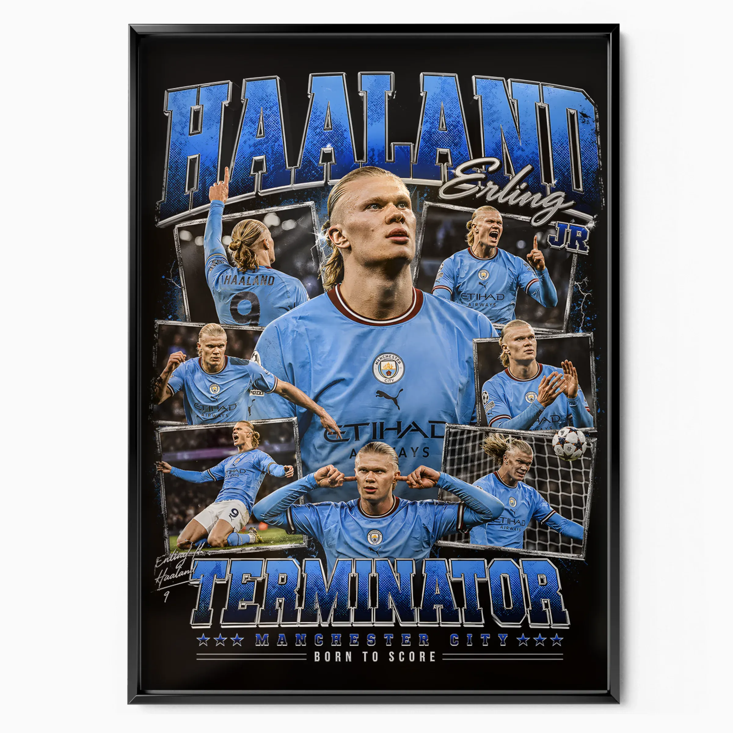Erling Haaland Poster - Manchester City poster, museum grade matte print