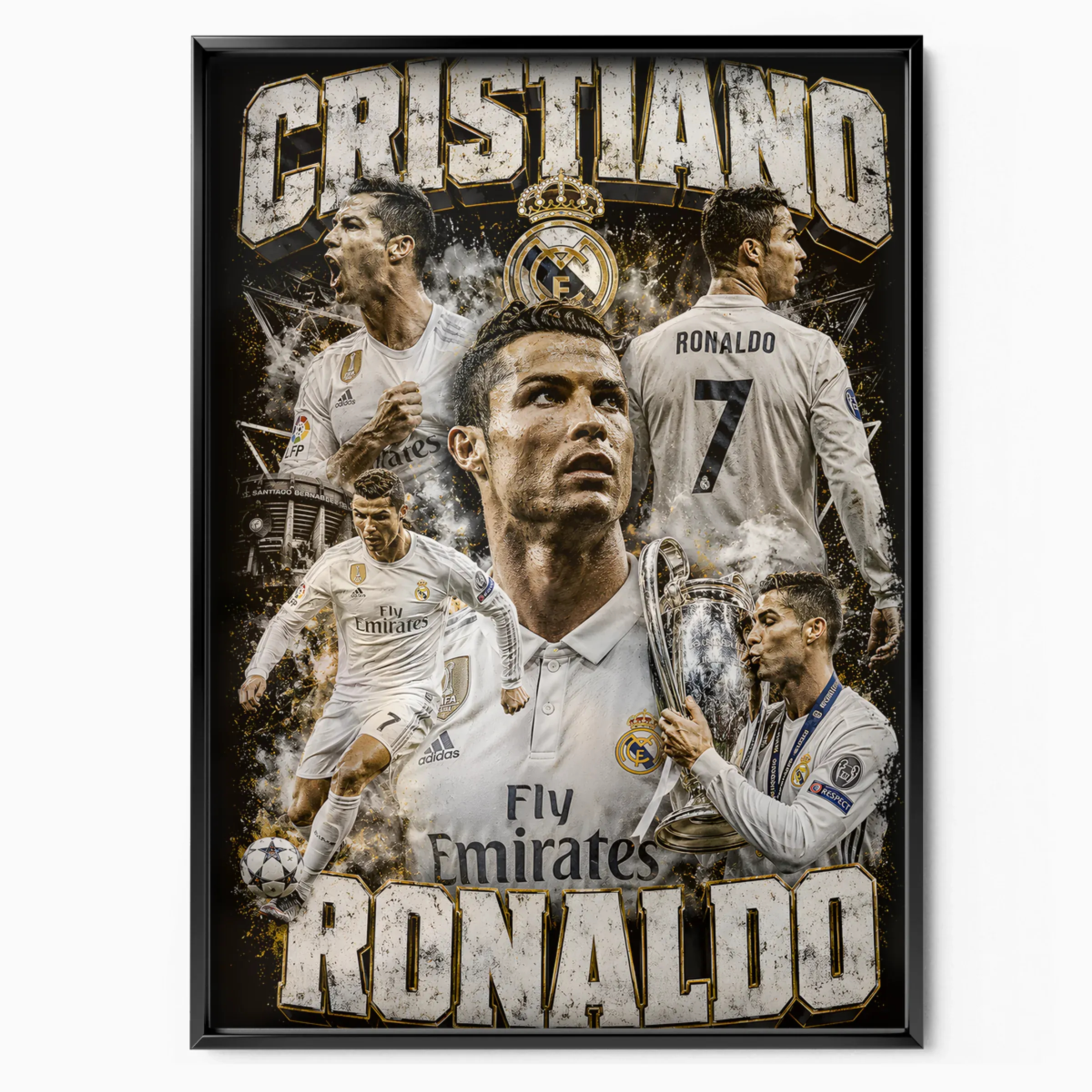 Cristiano Ronaldo Poster - Real Madrid Legend poster, museum grade matte print