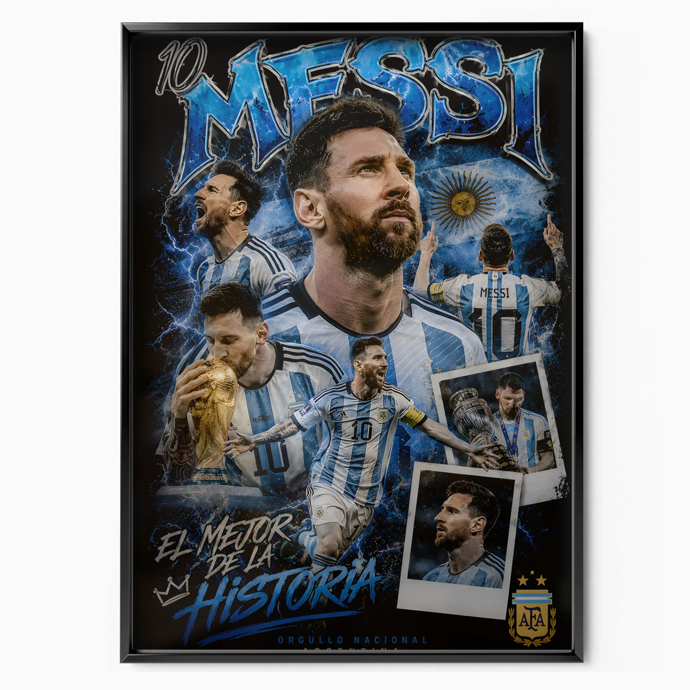 Lionel Messi Poster - La Historia poster, museum grade matte print