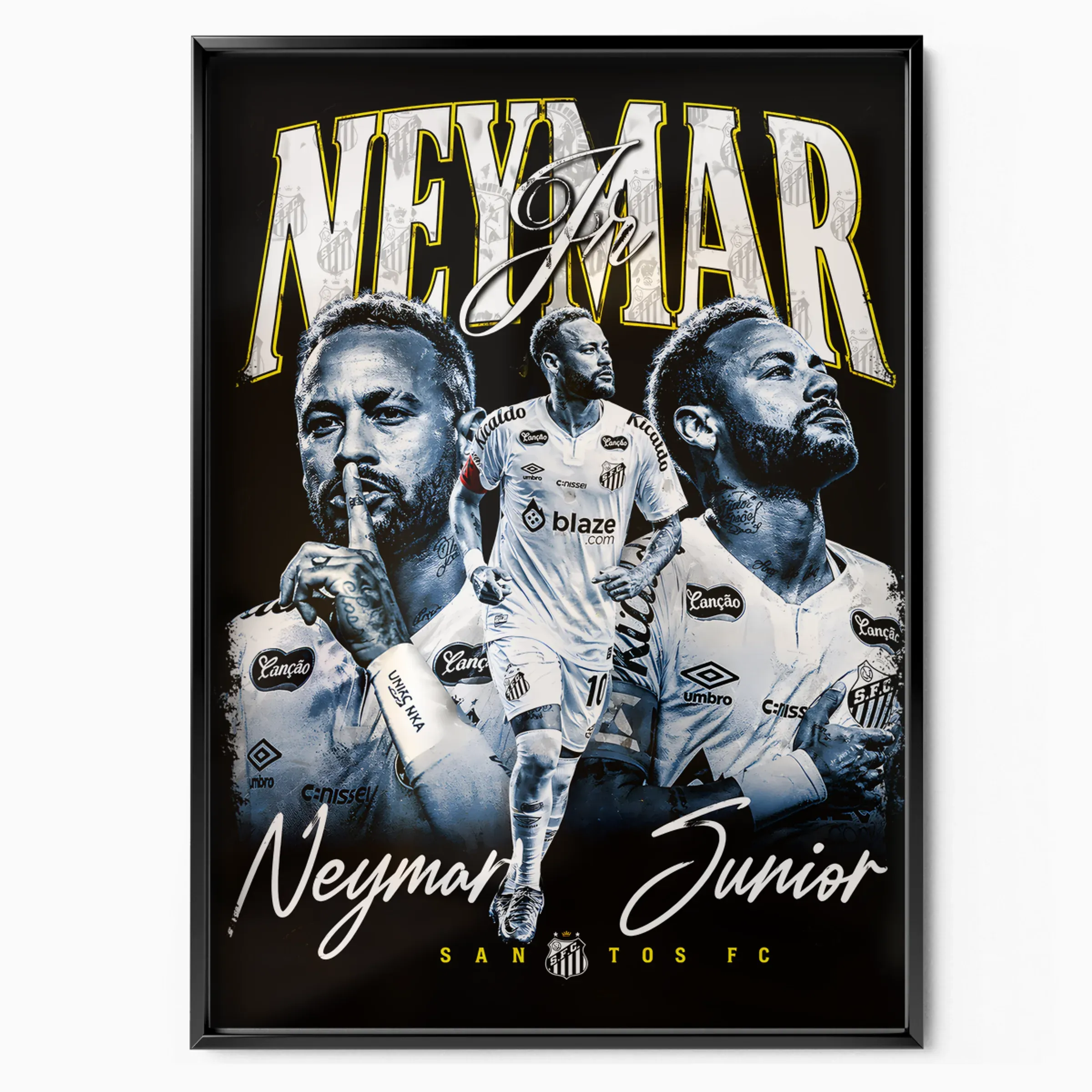 Neymar Jr Poster - Santos poster, museum grade matte print