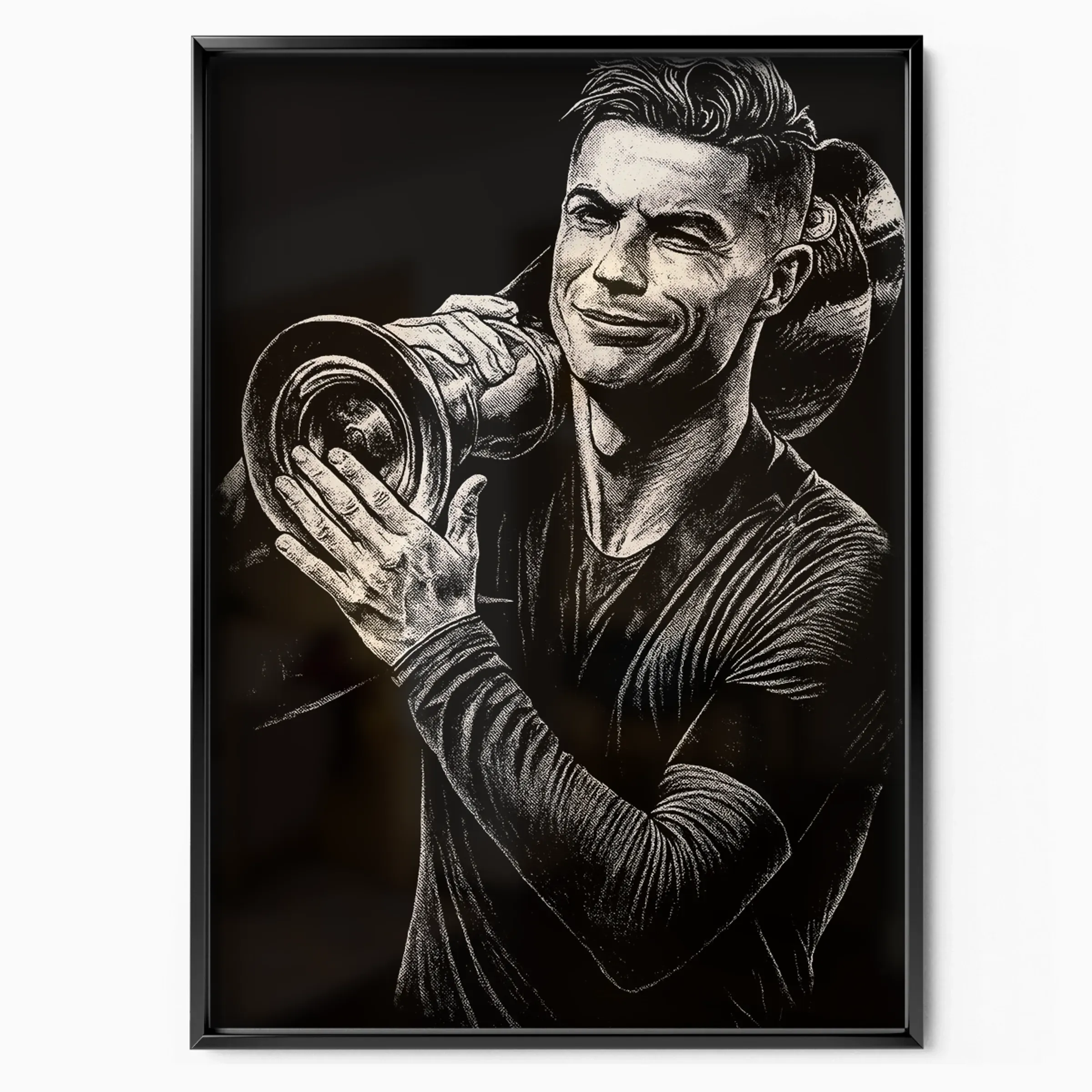 Cristiano Ronaldo Poster - Portrait poster, museum grade matte print