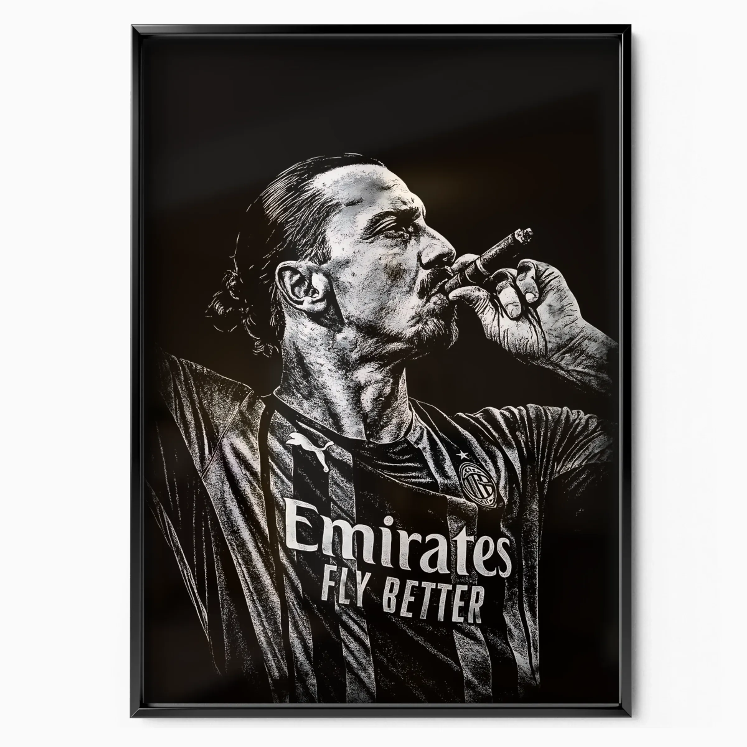 Zlatan Ibrahimović Poster - Portrait poster, museum grade matte print