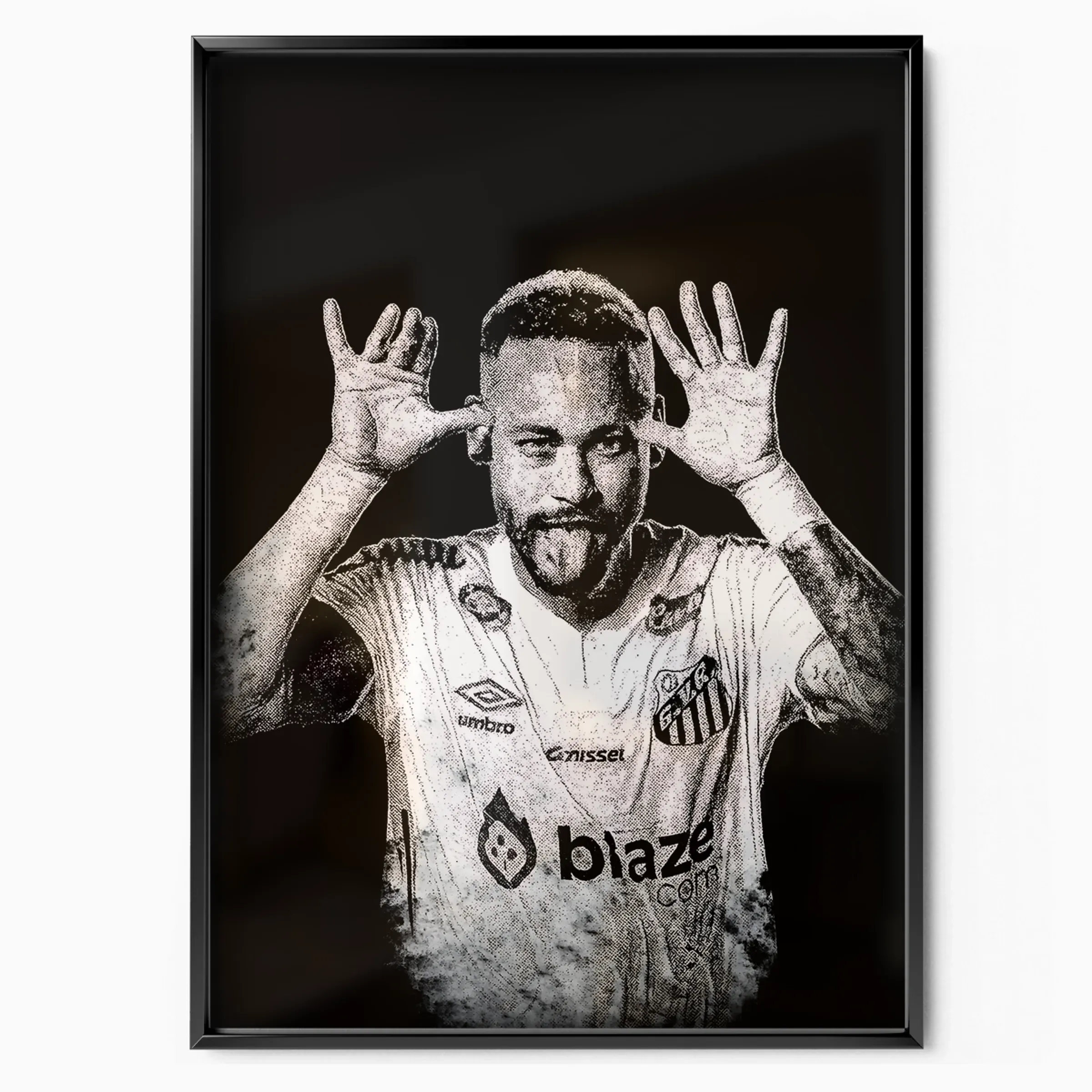 Neymar Jr Poster - Vila Belmiro poster, museum grade matte print