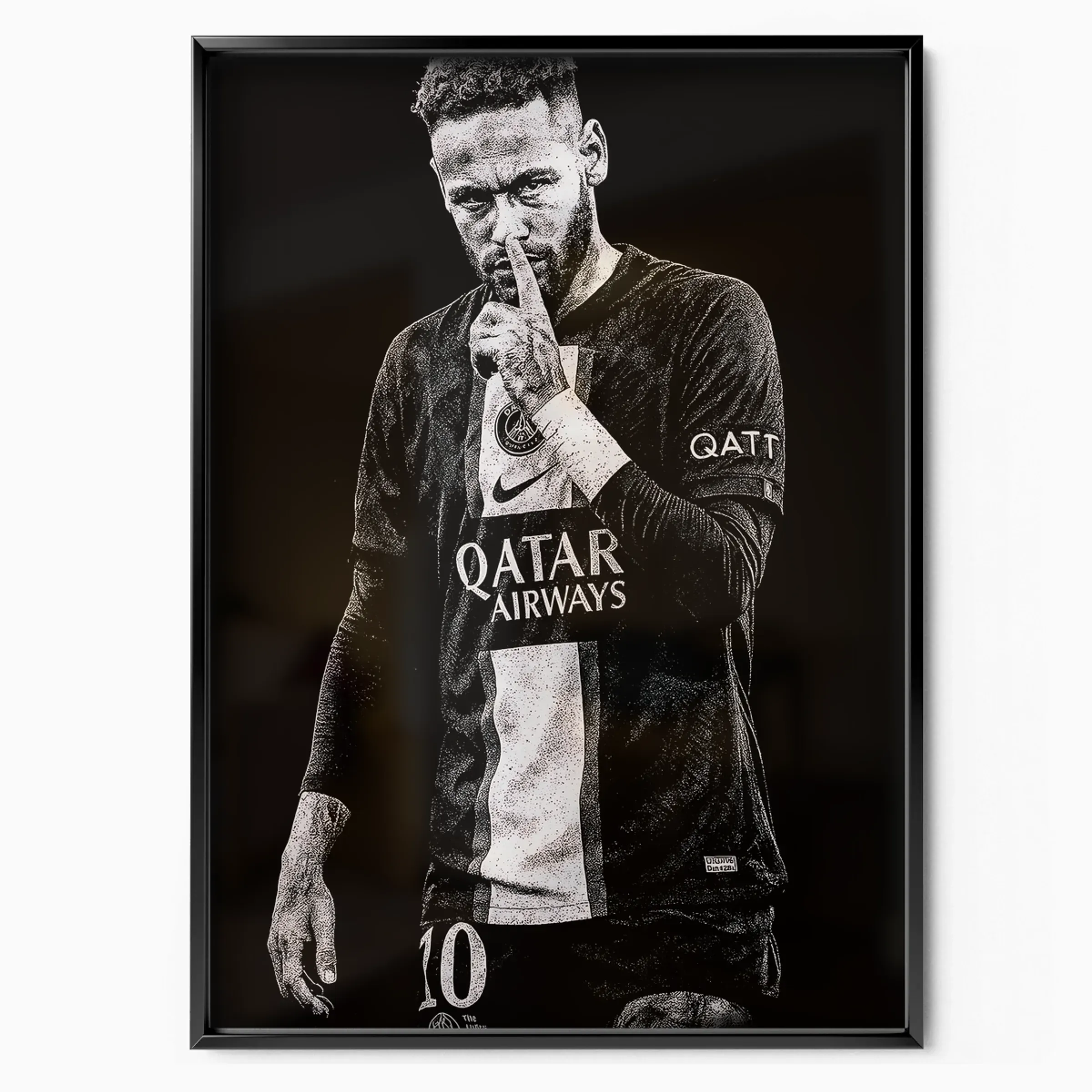 Neymar Jr Poster - PSG poster, museum grade matte print