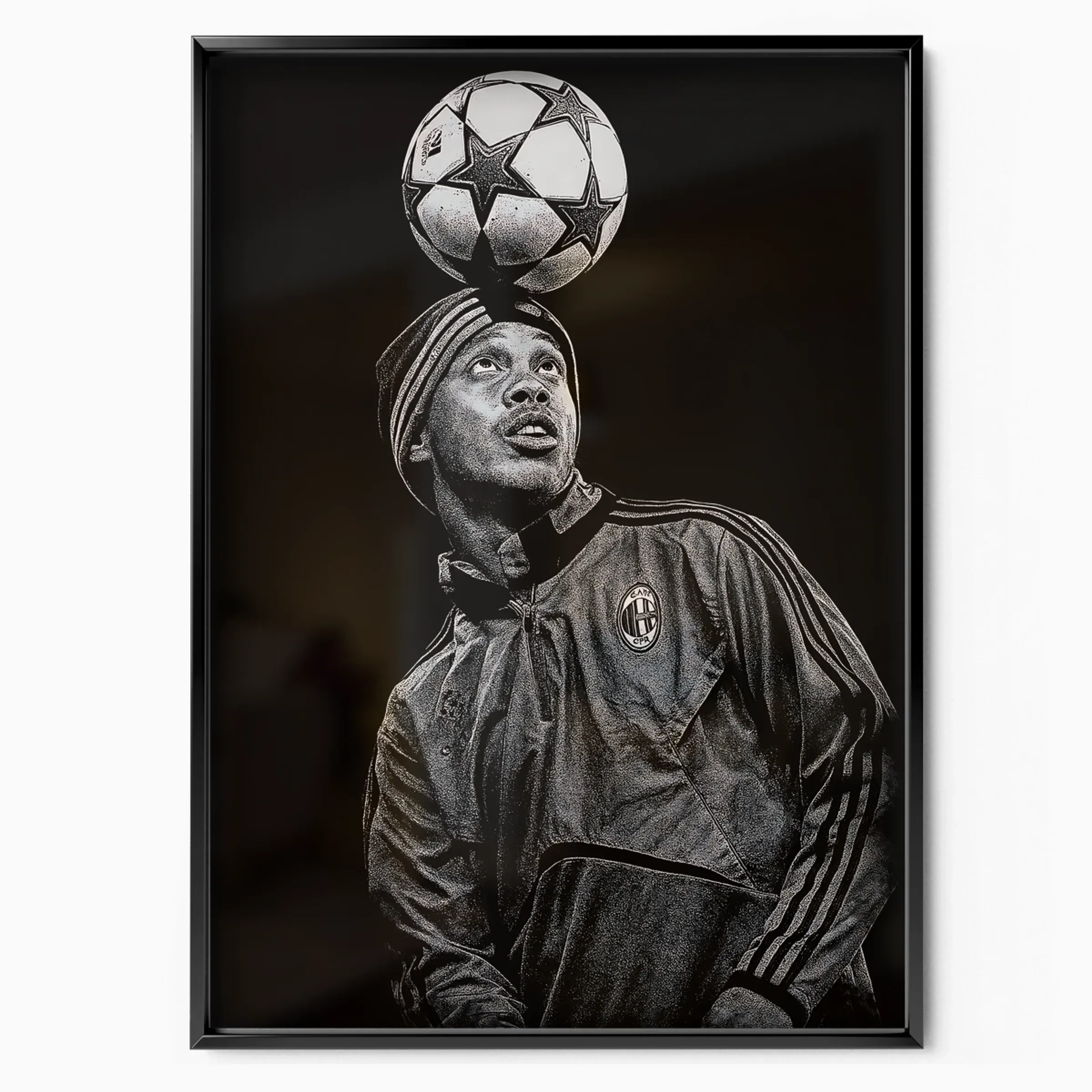 Ronaldinho Poster - Milan poster, museum grade matte print