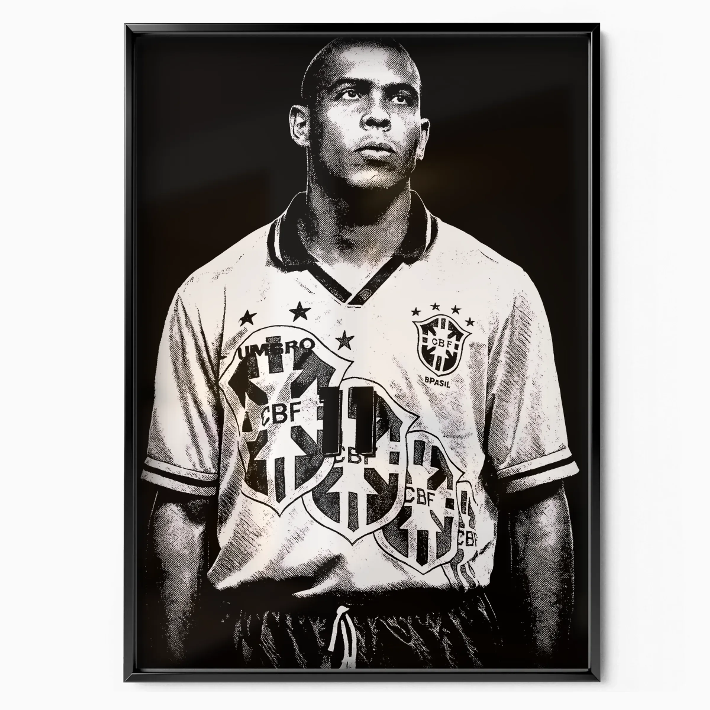 Ronaldo Nazário Poster - Brazil poster, museum grade matte print