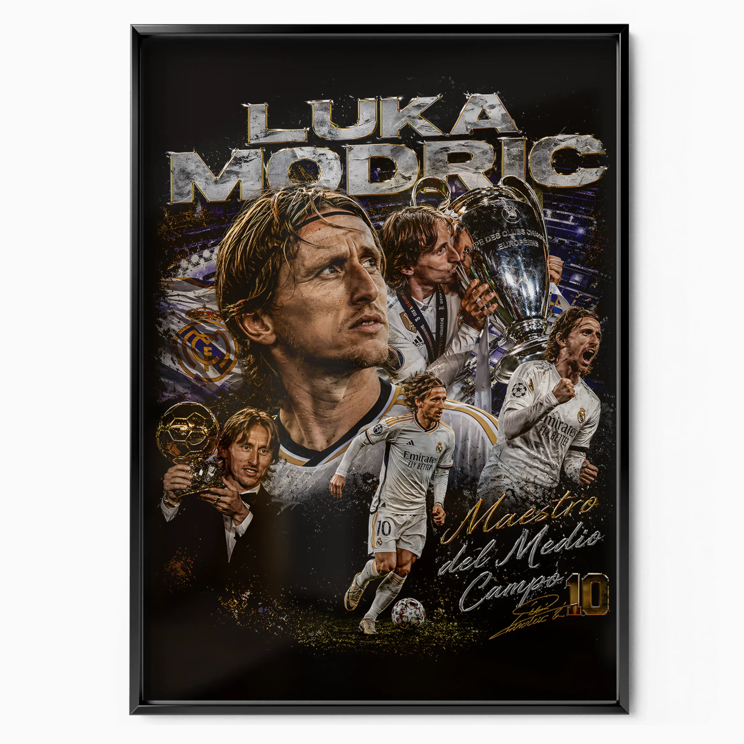 Luka Modrić Poster - Real Madrid poster, museum grade matte print