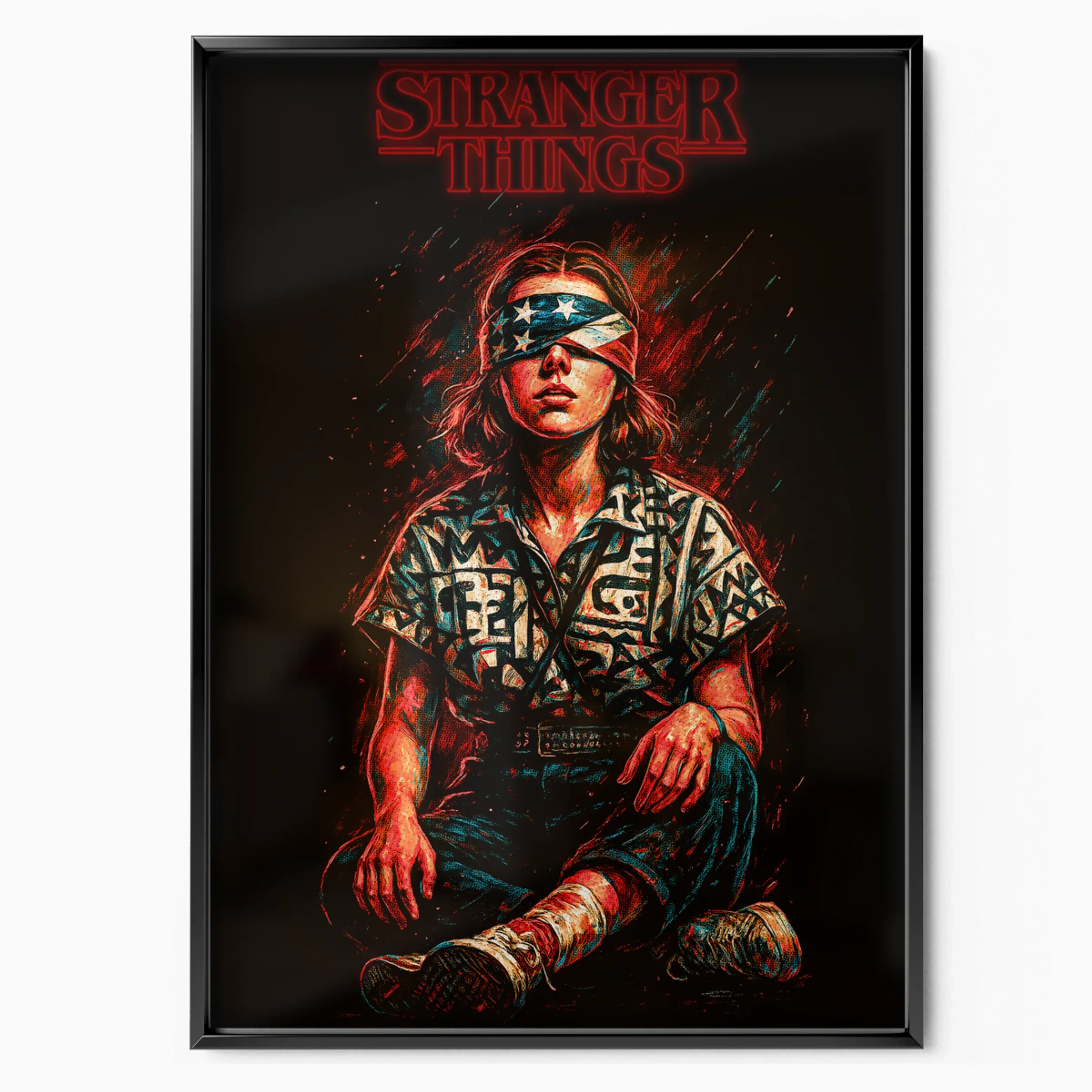 Stranger Things Poster - Eleven Blindfold poster, museum grade matte print