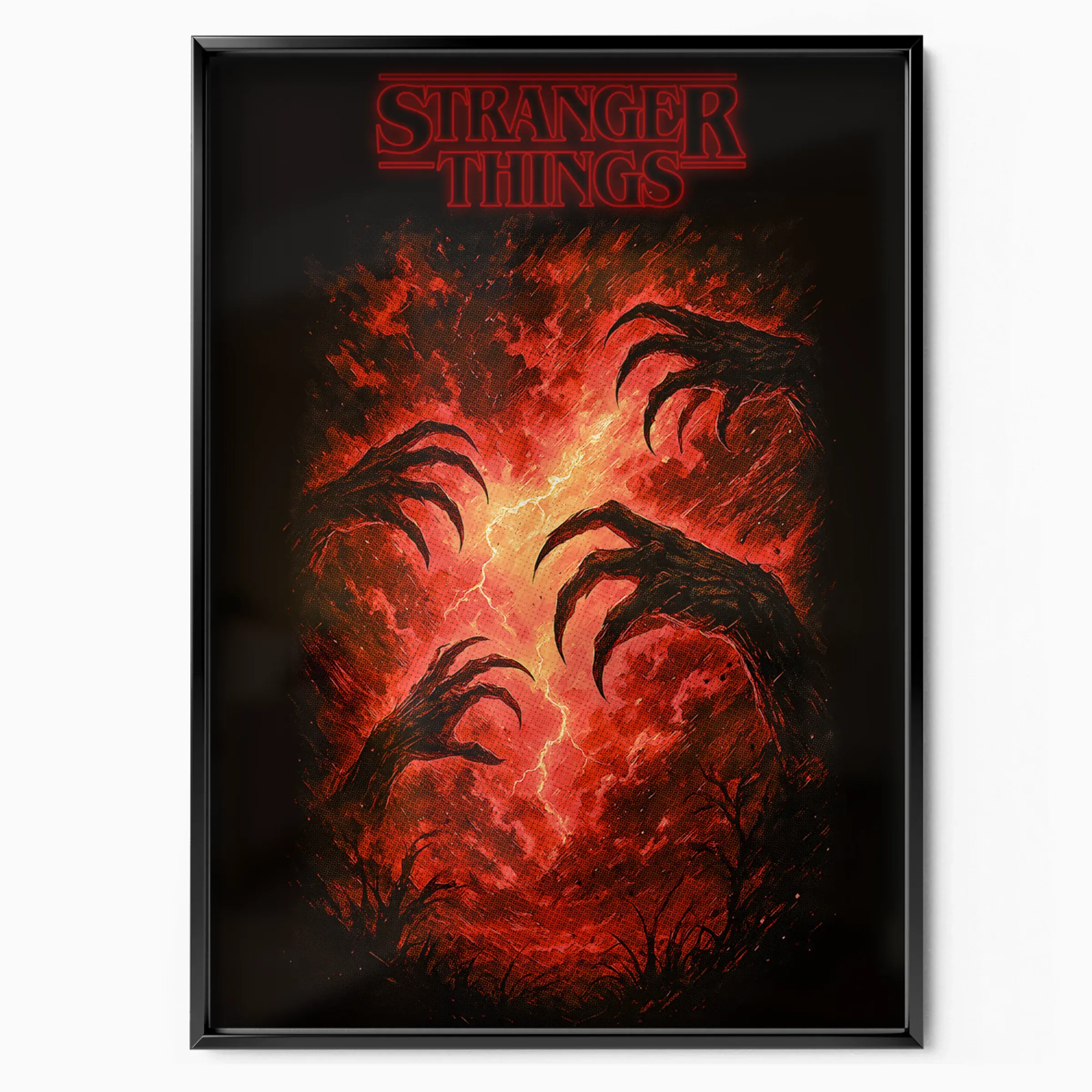 Stranger Things Poster - Demogorgon Claws poster, museum grade matte print
