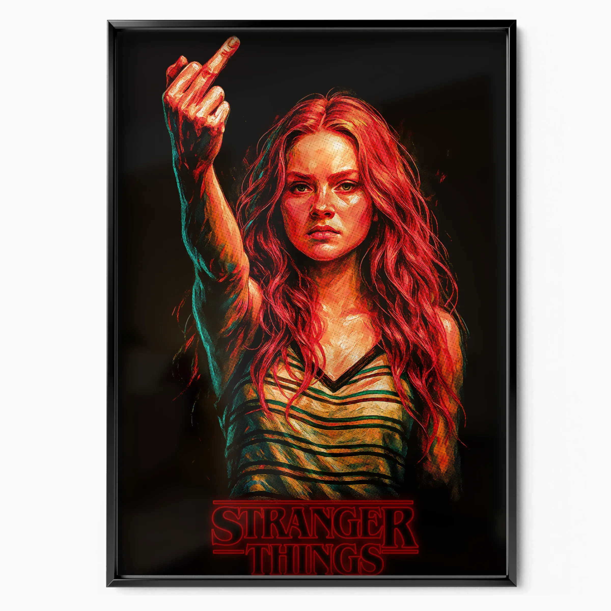 Stranger Things Poster - Max Mayfield Rebel poster, museum grade matte print