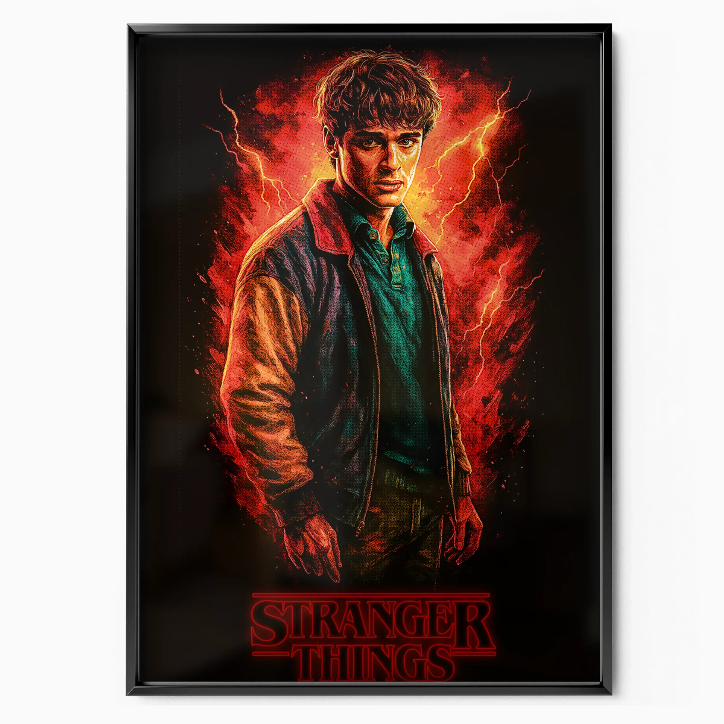 Stranger Things Poster - Mike Wheeler Fire poster, museum grade matte print
