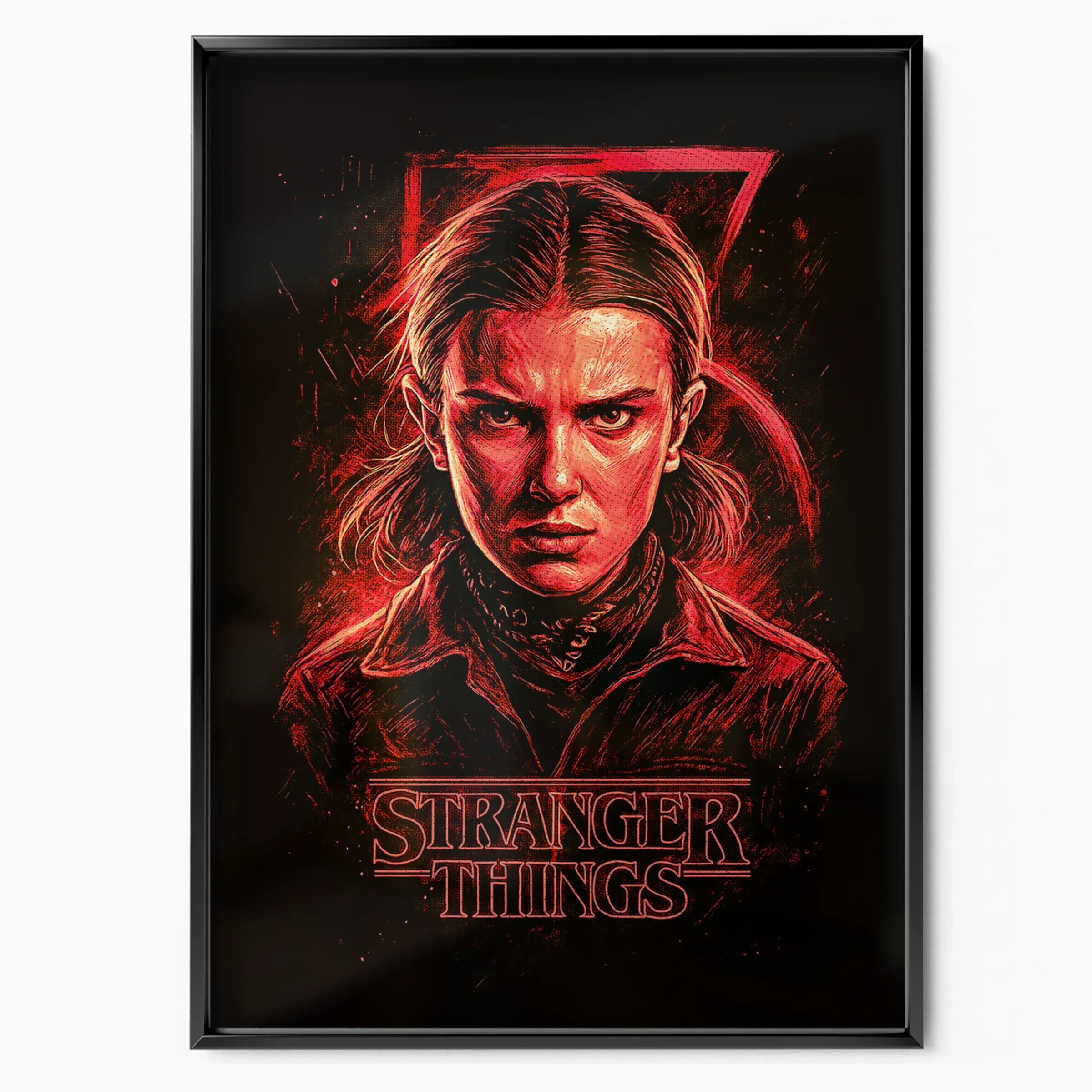 Stranger Things Poster - Eleven Rage poster, museum grade matte print