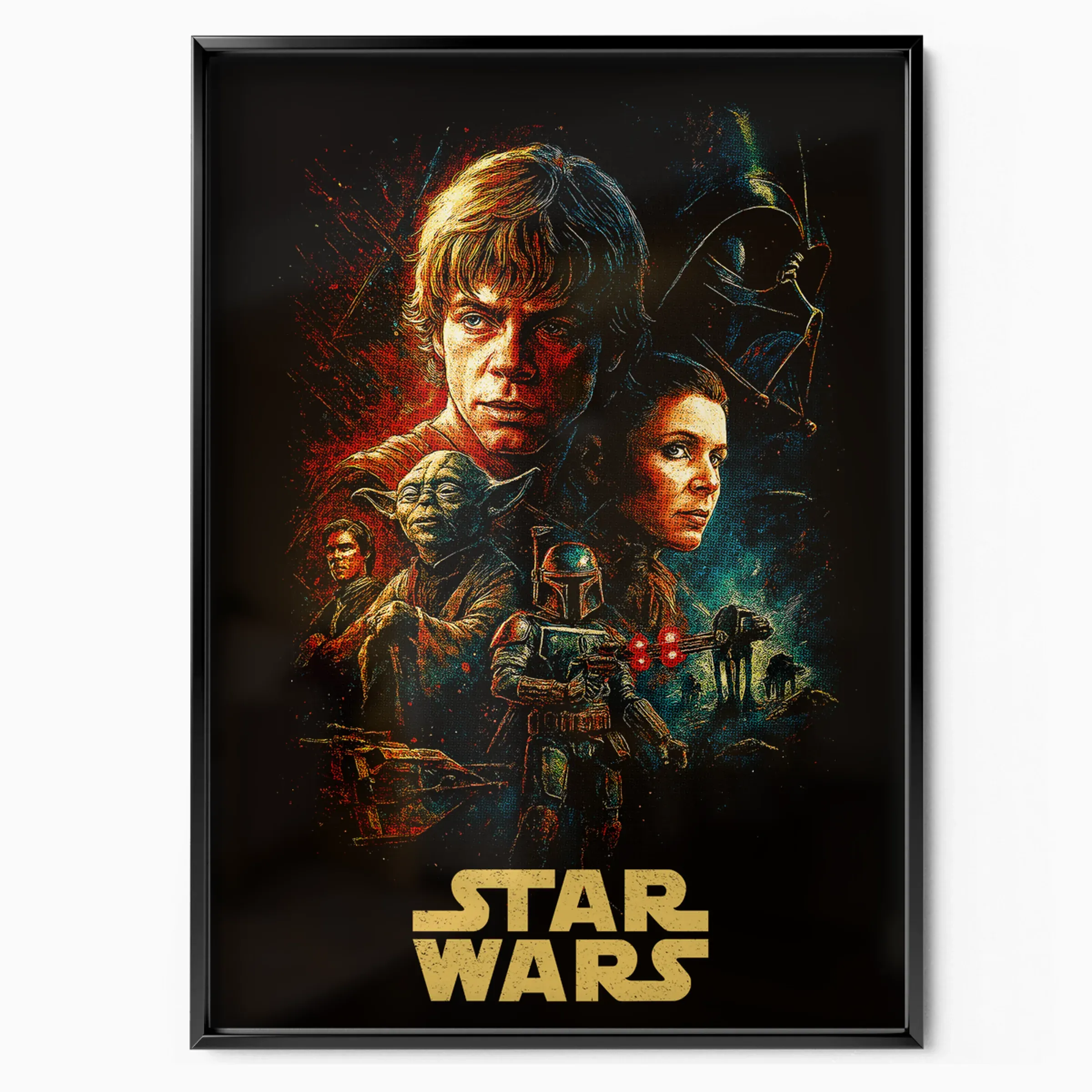 Star Wars Poster - Luke and Vader poster, museum grade matte print