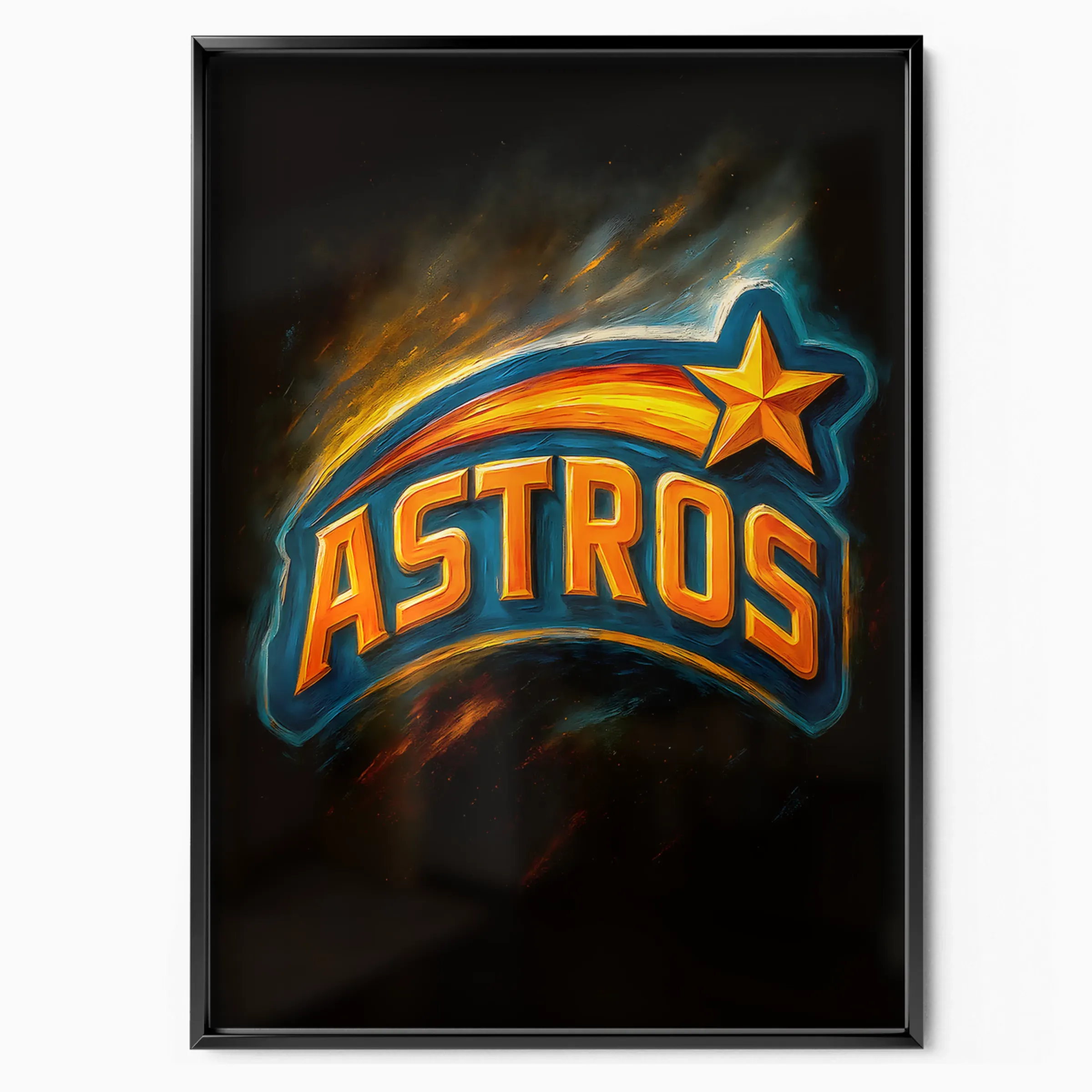 Houston Astros Poster - Shooting Star poster, museum grade matte print