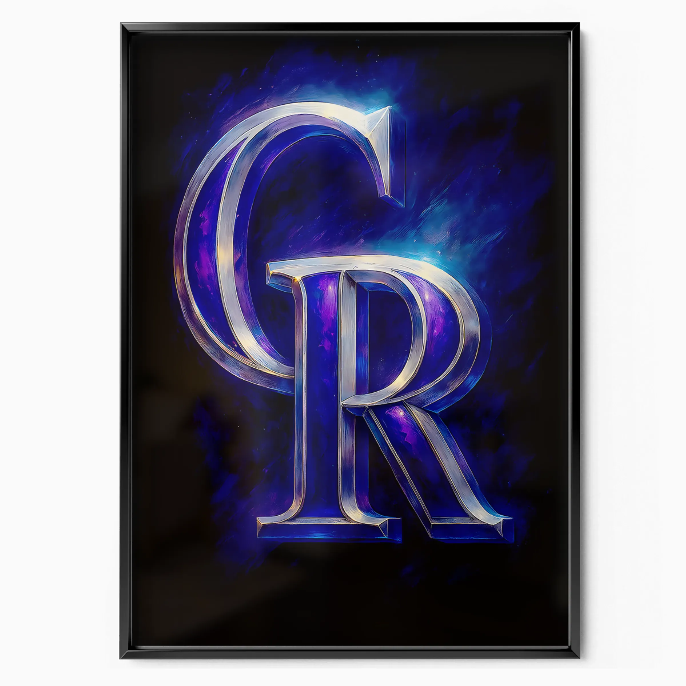 Colorado Rockies Poster - CR Logo poster, museum grade matte print