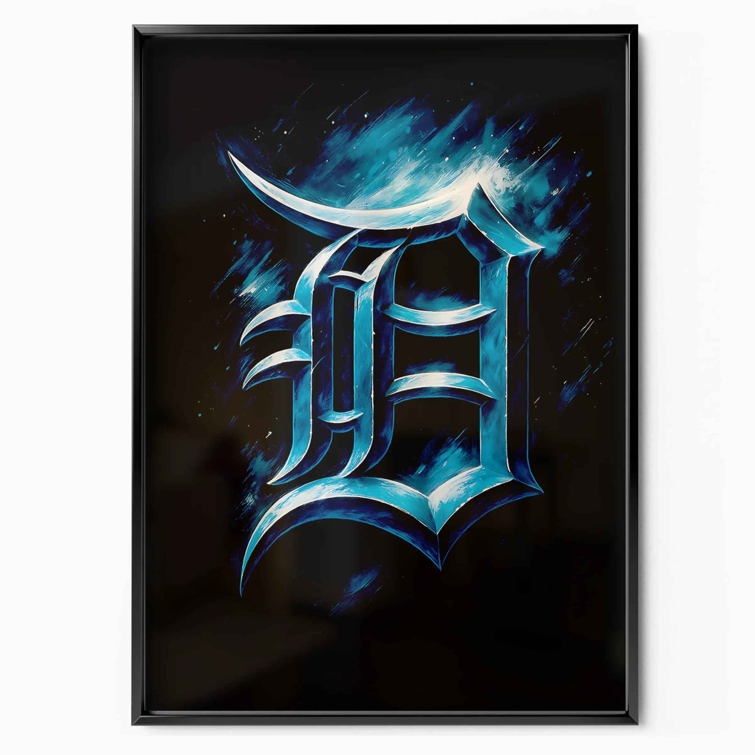 Detroit Tigers Poster - D Logo poster, museum grade matte print