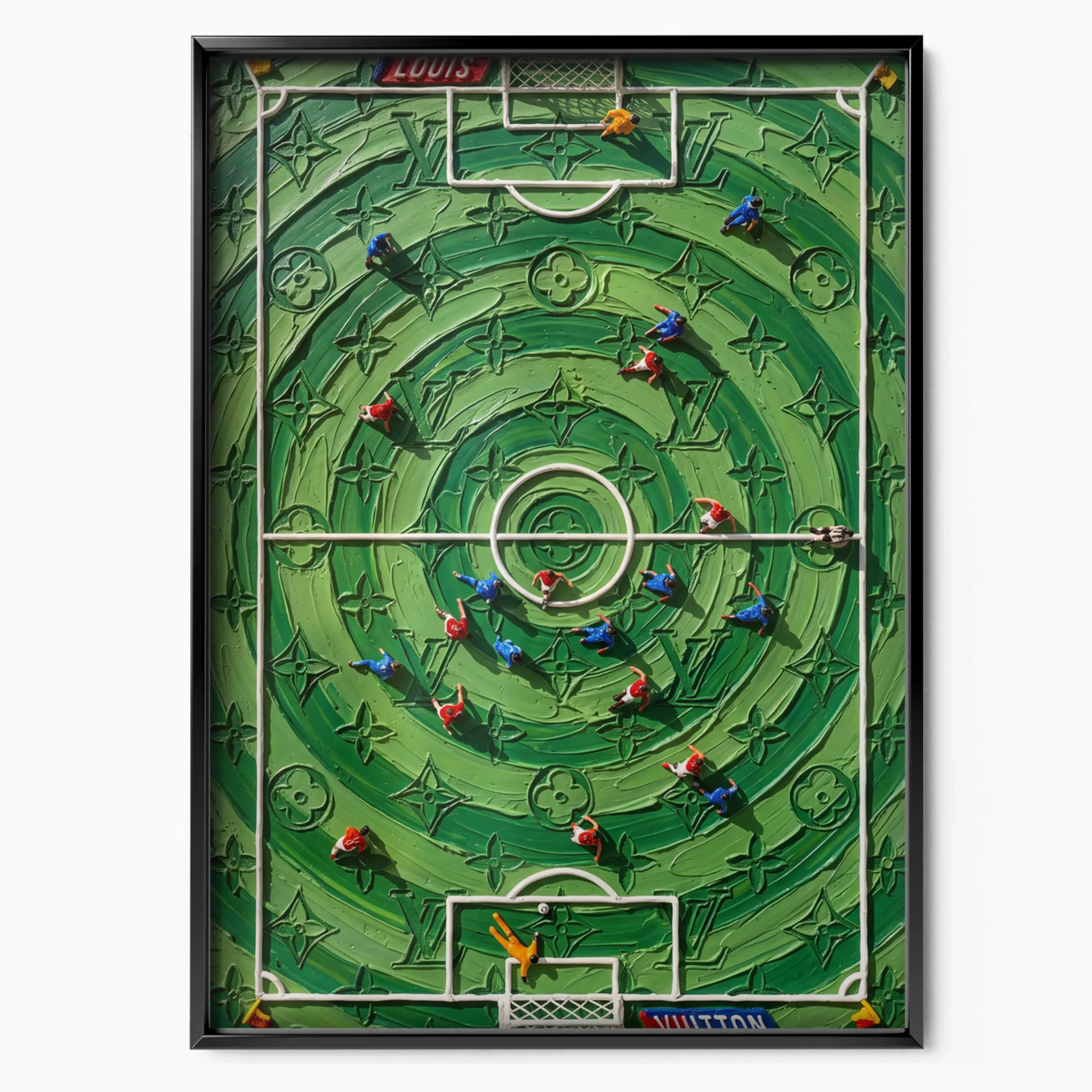 Louis Vuitton Poster - Football Pitch poster, museum grade matte print