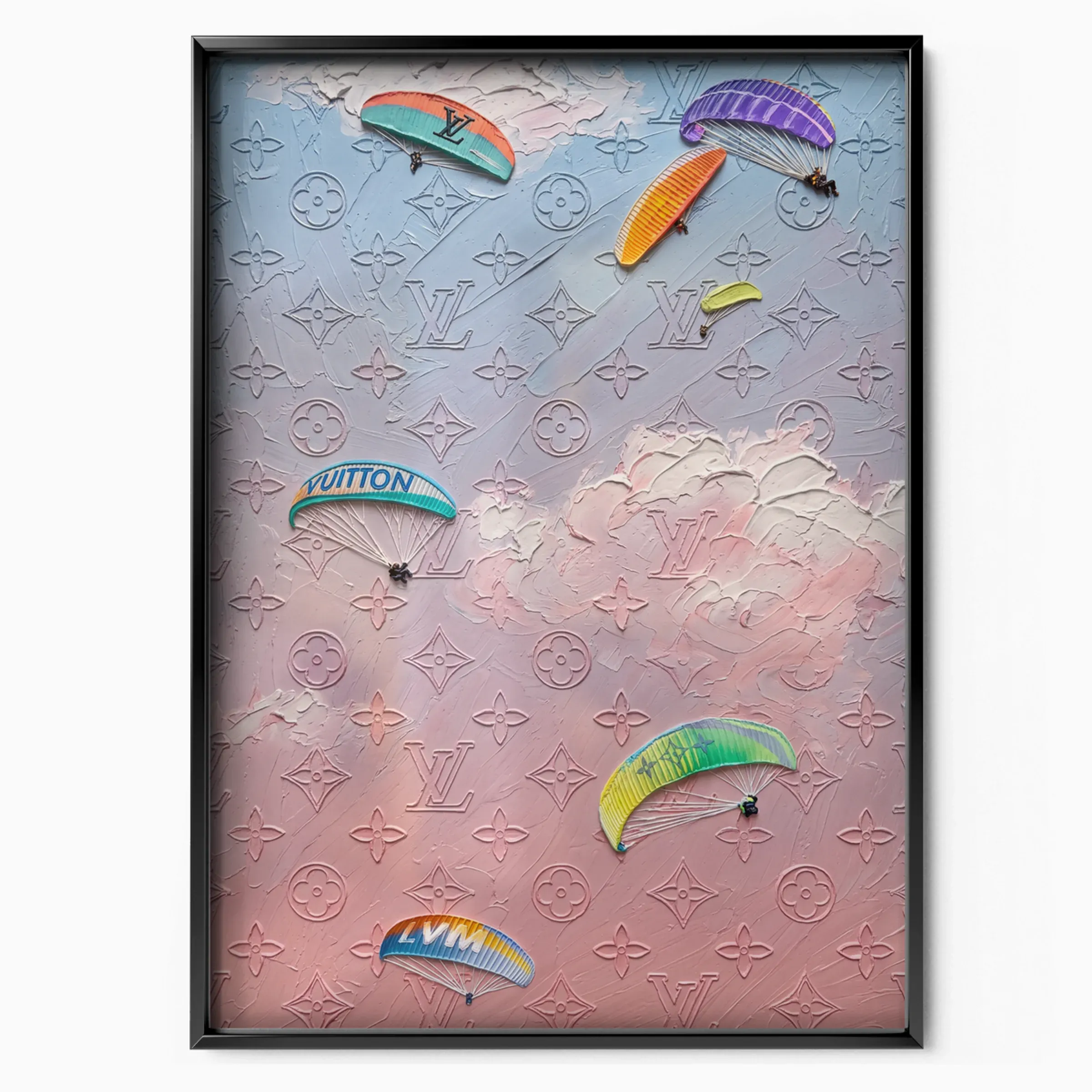 Louis Vuitton Poster - Paragliding Sky poster, museum grade matte print