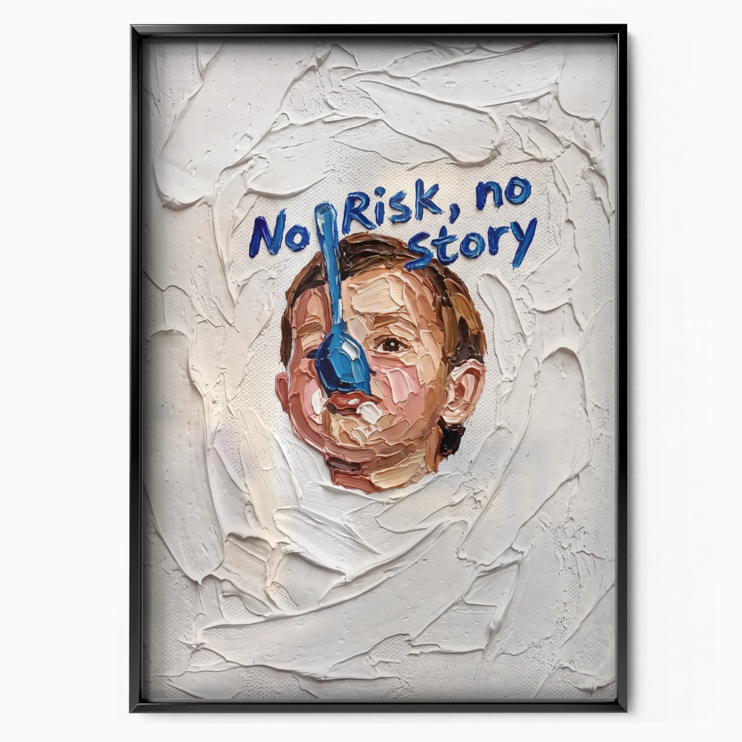 Business Poster - No Risk No Story poster, museum grade matte print