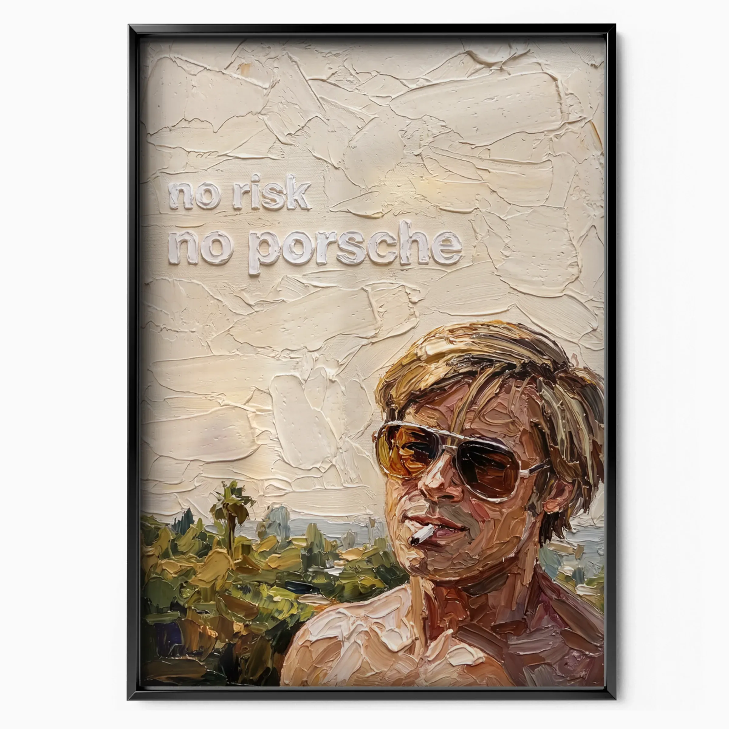 Porsche Poster - No Risk No Porsche poster, museum grade matte print