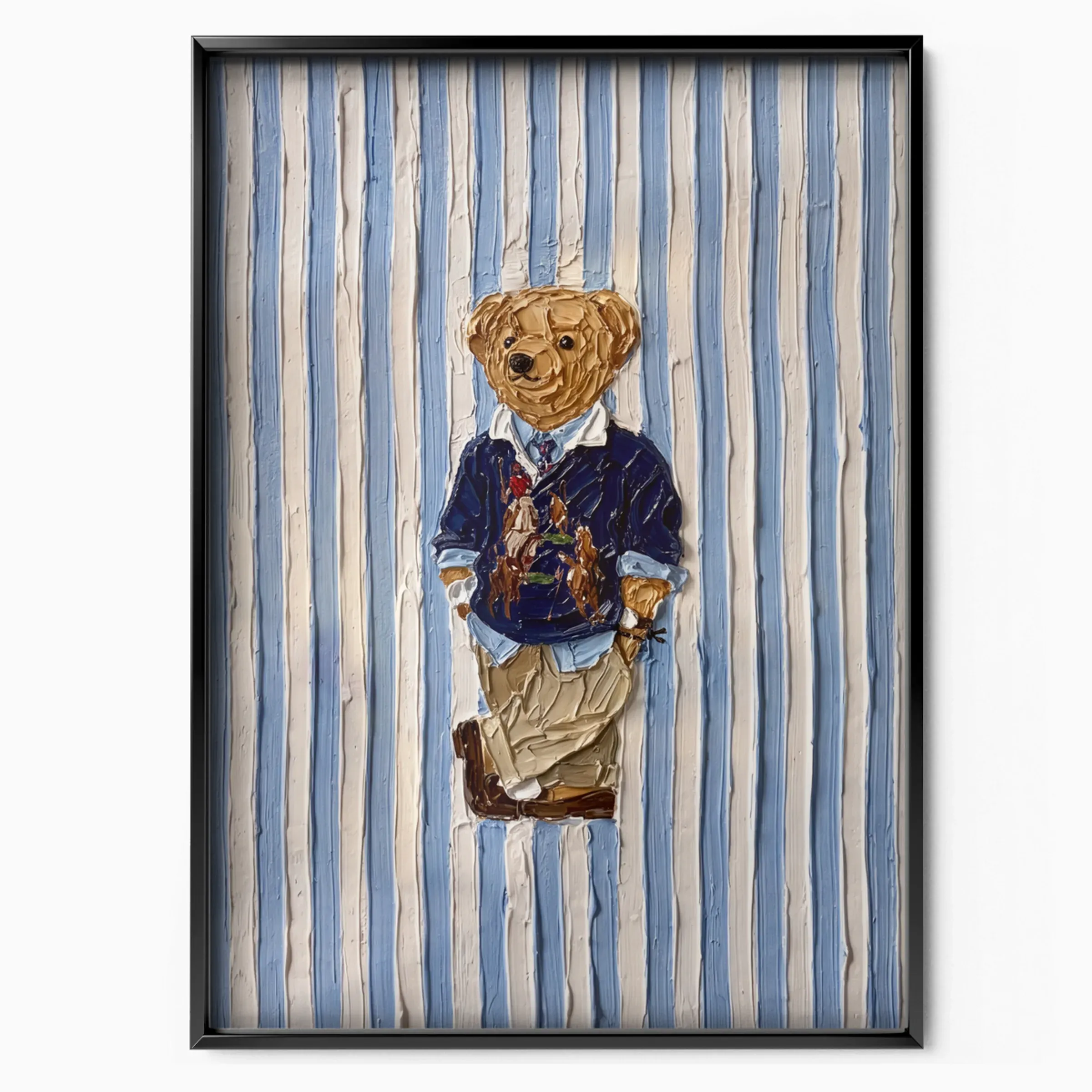 Ralph Lauren Poster - Preppy Bear Blue poster, museum grade matte print