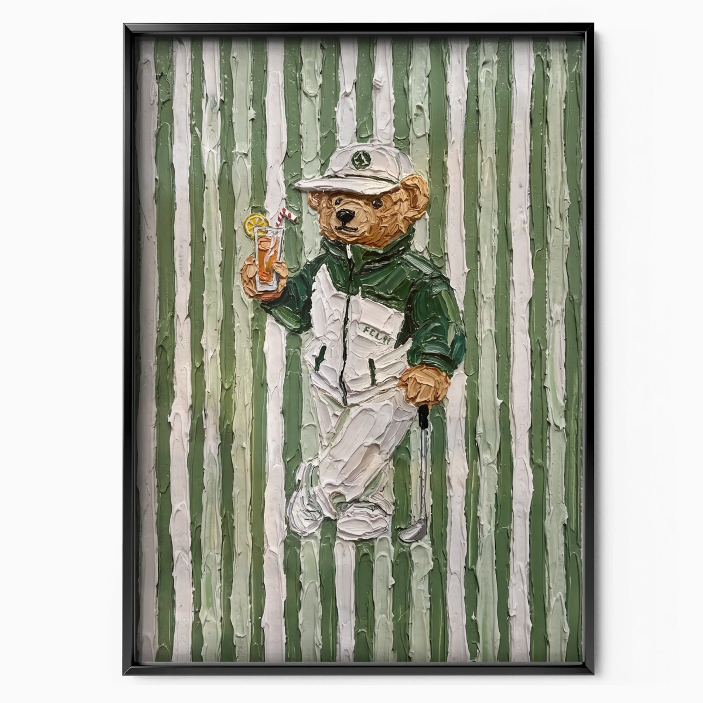 Ralph Lauren Poster - Golf Bear Green poster, museum grade matte print