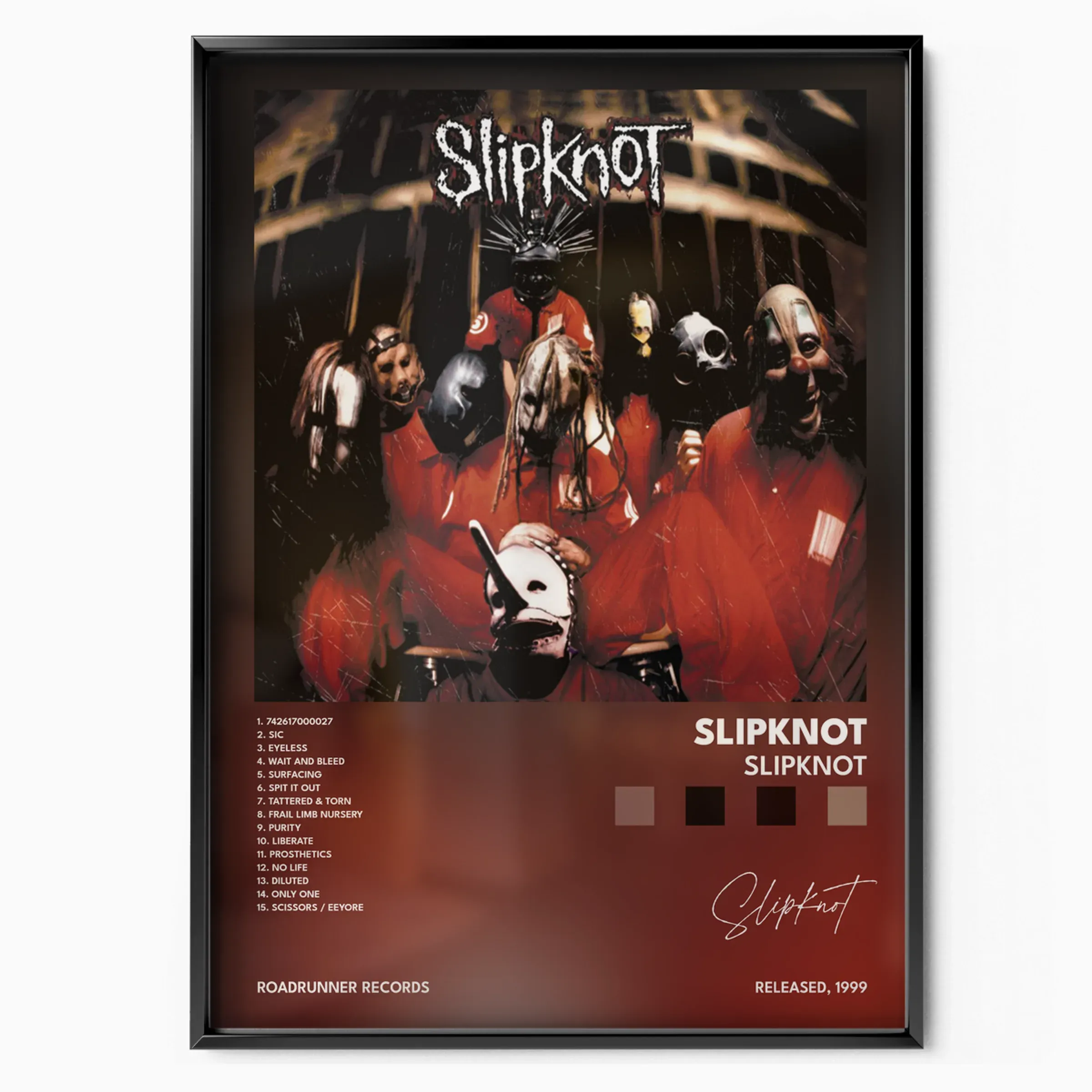 Slipknot Album poster, museum grade matte print